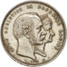 Denmark, Christian IX, 2 Kroner, 1892, Copenhagen, AU(55-58), Silver, KM:800