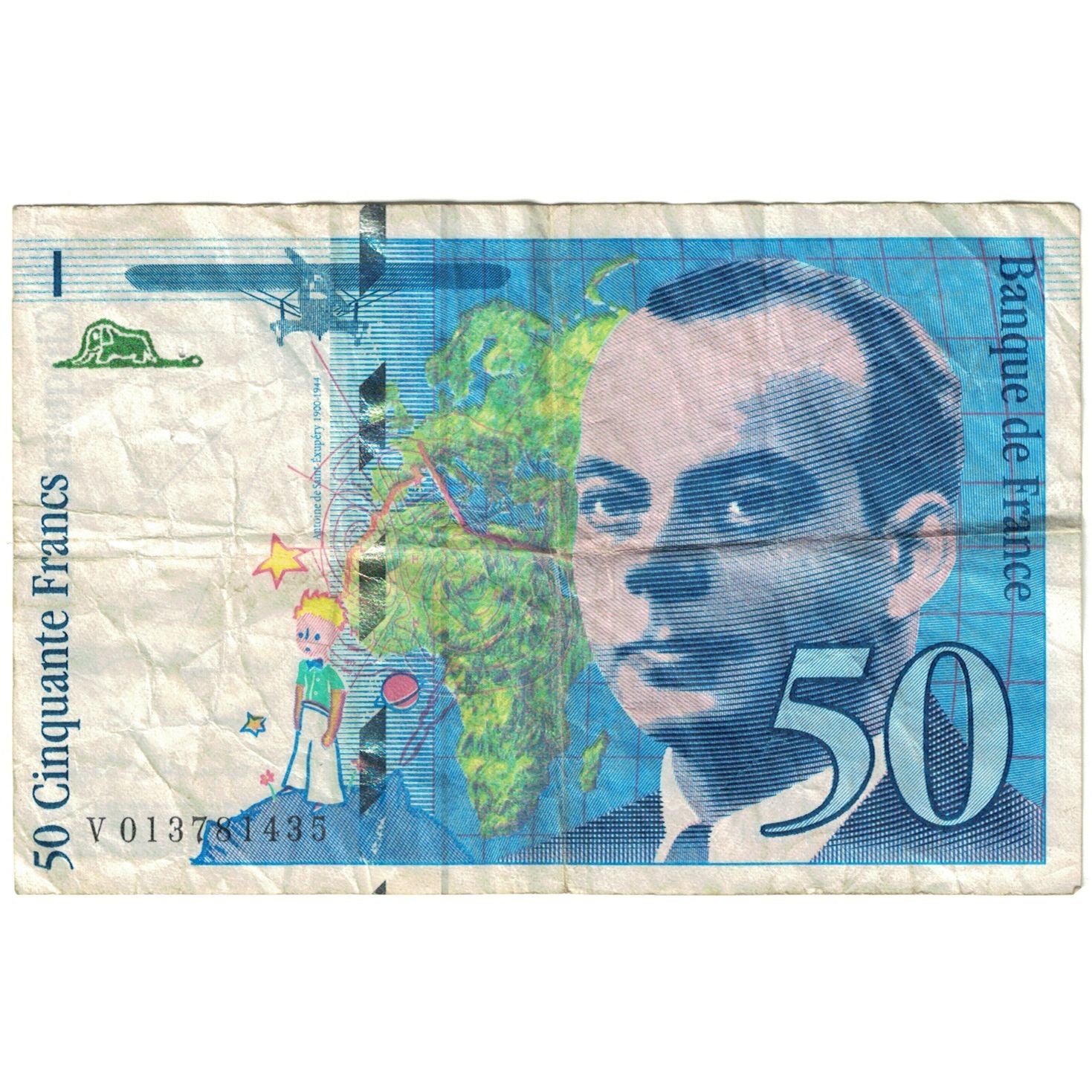 Frankrijk, 50 Francs, 1993, V013781435, TB, Fayette:72.2, KM:157b