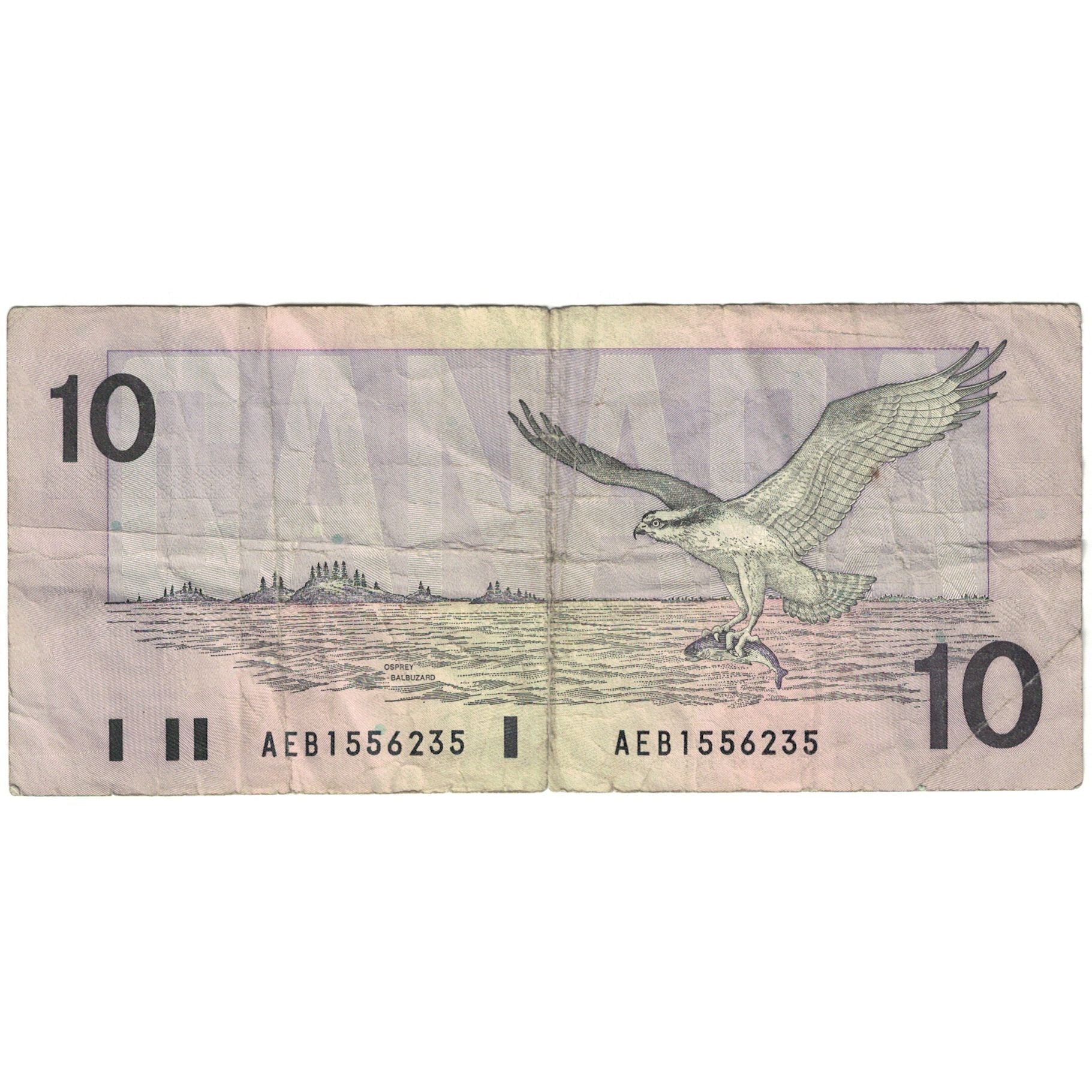 Banknot, Canada, 10 Dollars, 1989, KM:96a, VG(8-10)