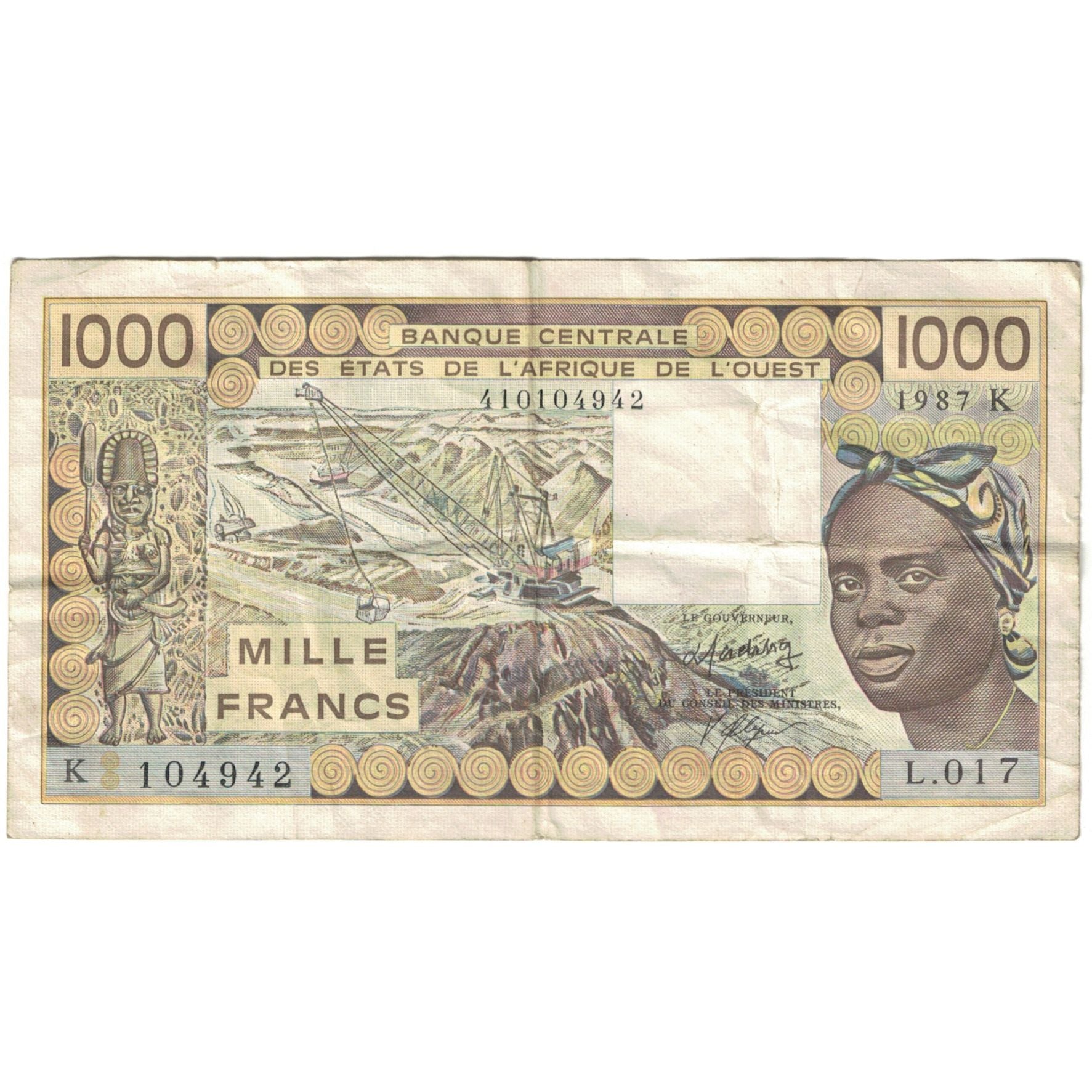 Billet, Communauté économique des États de l'Afrique de l'Ouest, 1000 Francs