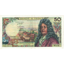 França, 50 Francs, Racine, 1975, W.276, EF(40-45), Fayette:64.30, KM:148e