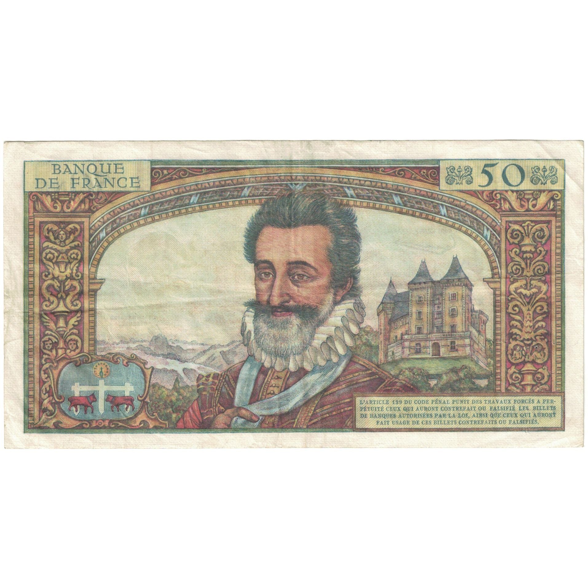 France, 50 Nouveaux Francs, Henri IV, 1959, Z.27, TTB, Fayette:58.3, KM:143a