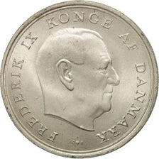 Denmark, Frederik IX, 10 Kroner, 1967, Copenhagen, AU(55-58), Silver, KM:856