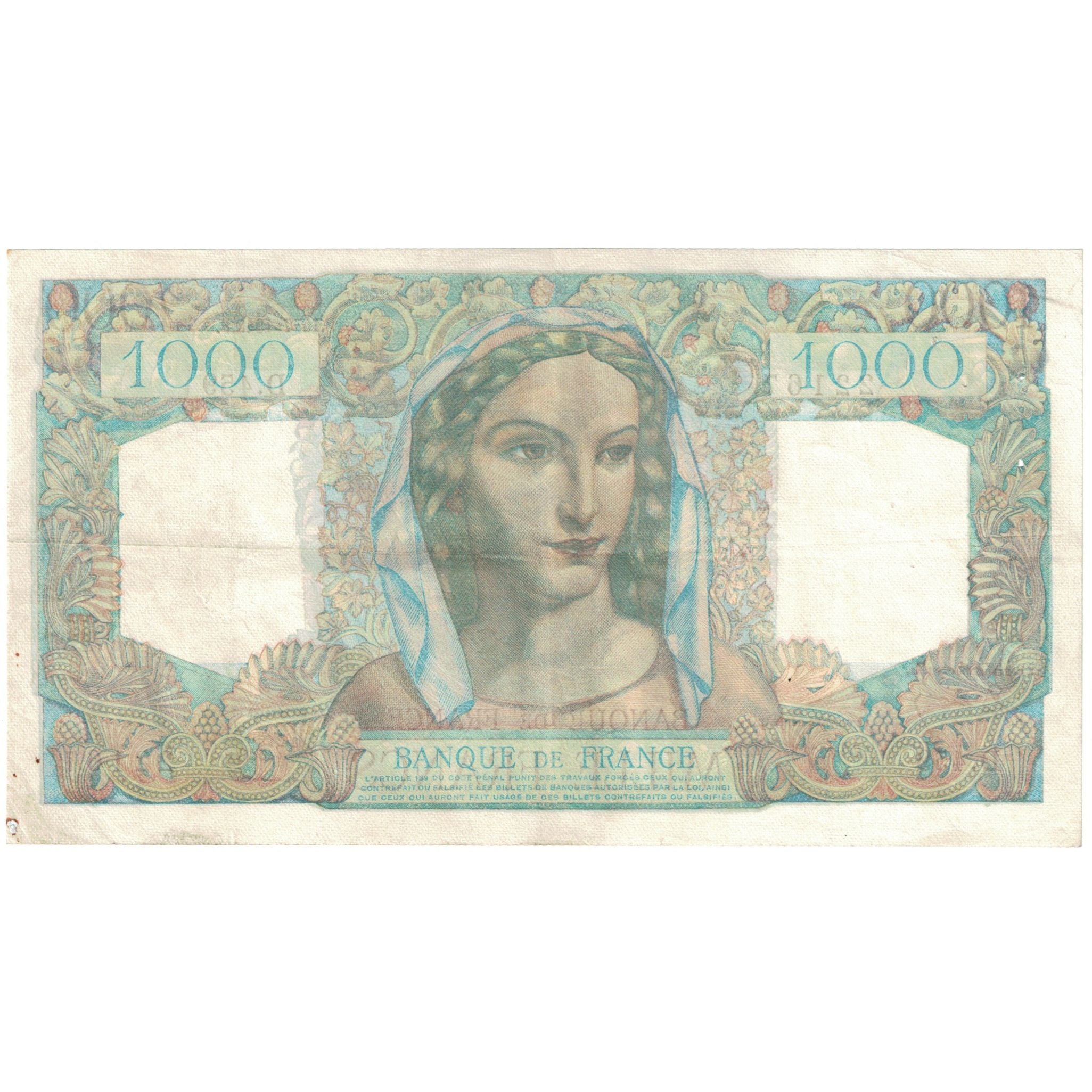 Frankrijk, 1000 Francs, Minerve et Hercule, 1948, D.459, TTB+, Fayette:41.22