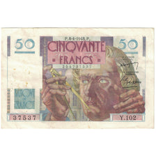 Francja, 50 Francs, Le Verrier, 1948, Y.102, VF(30-35), Fayette:20.10, KM:127b