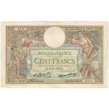 France, 100 Francs, Luc Olivier Merson, 1932, K.38057, VG(8-10), Fayette:24.11