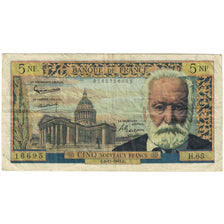 Francia, 5 Nouveaux Francs, Victor Hugo, 1961, H.65, MB, Fayette:56.9, KM:141a
