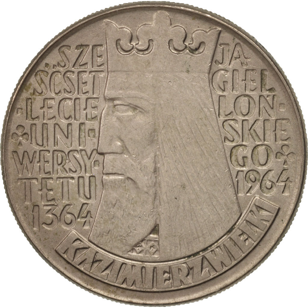 Polen, 10 Zlotych, 1964, Warsaw, SS+, Copper-nickel, KM:52.2