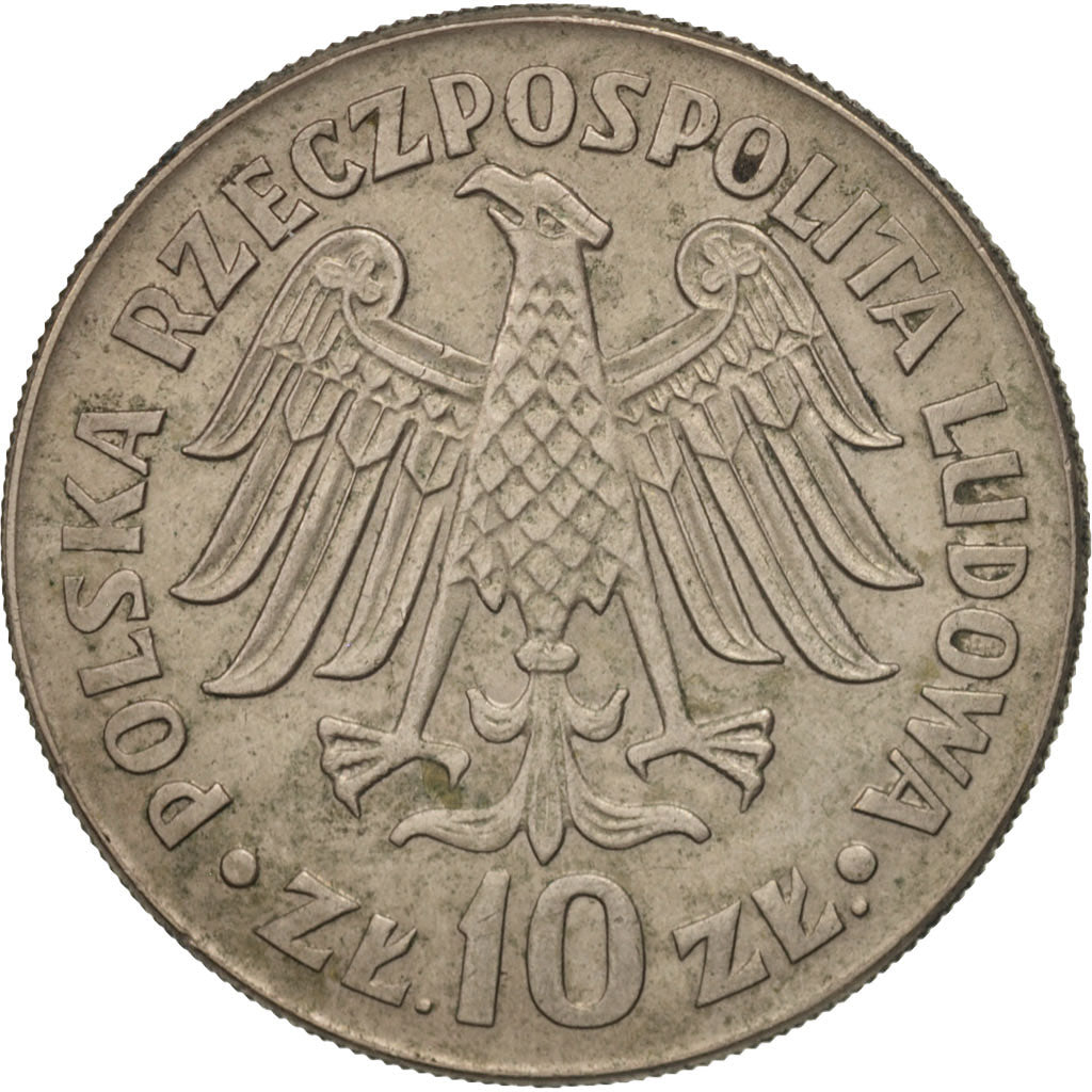 Polen, 10 Zlotych, 1964, Warsaw, SS+, Copper-nickel, KM:52.2