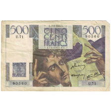 Frankrijk, 500 Francs, 1946, U.71, TB, Fayette:34.4, KM:129a