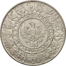 Poland, 100 Zlotych, 1966, Warsaw, AU(55-58), Silver, KM:57