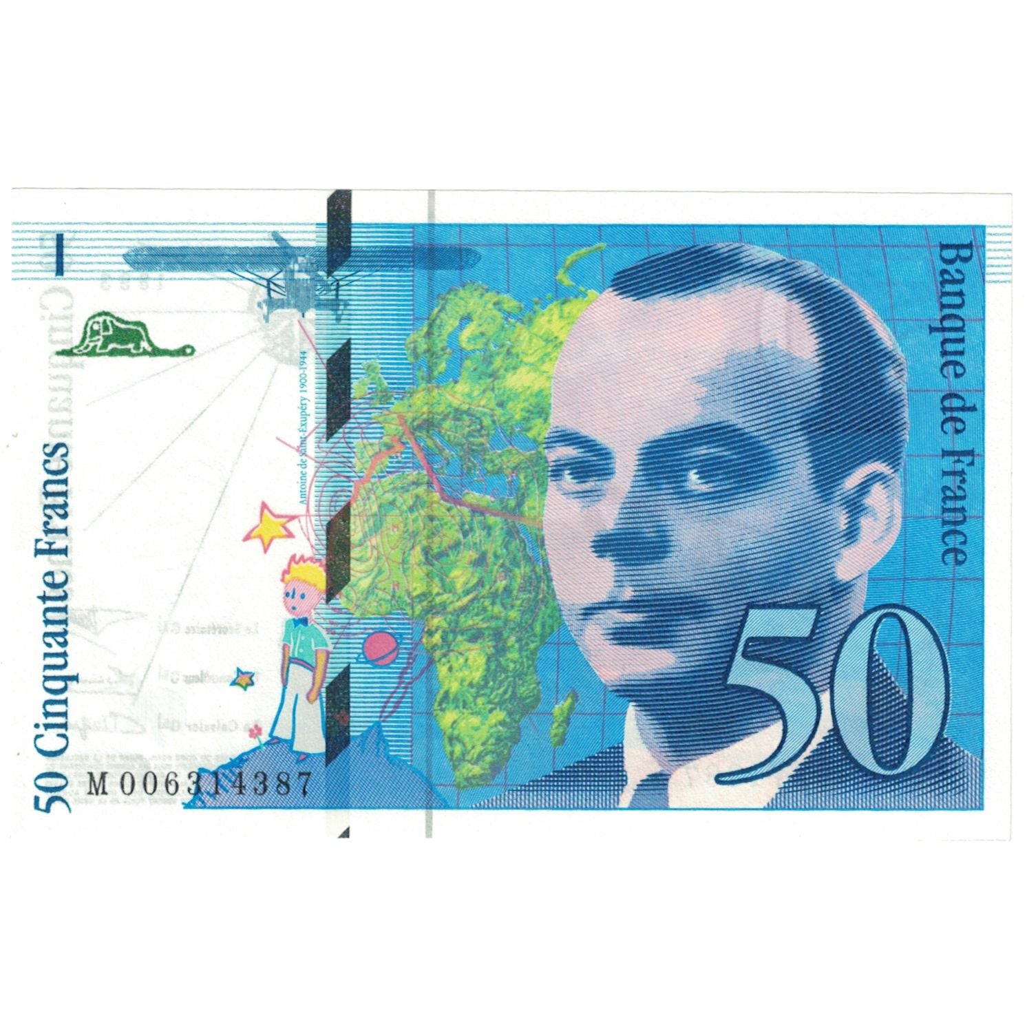 Francia, 50 Francs, St Exupéry, 1993, M006314387, FDS, Fayette:F72.02, KM:157b