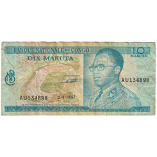 Banknote, Congo Democratic Republic, 10 Makuta, 1967, 1967-01-02, KM:9a