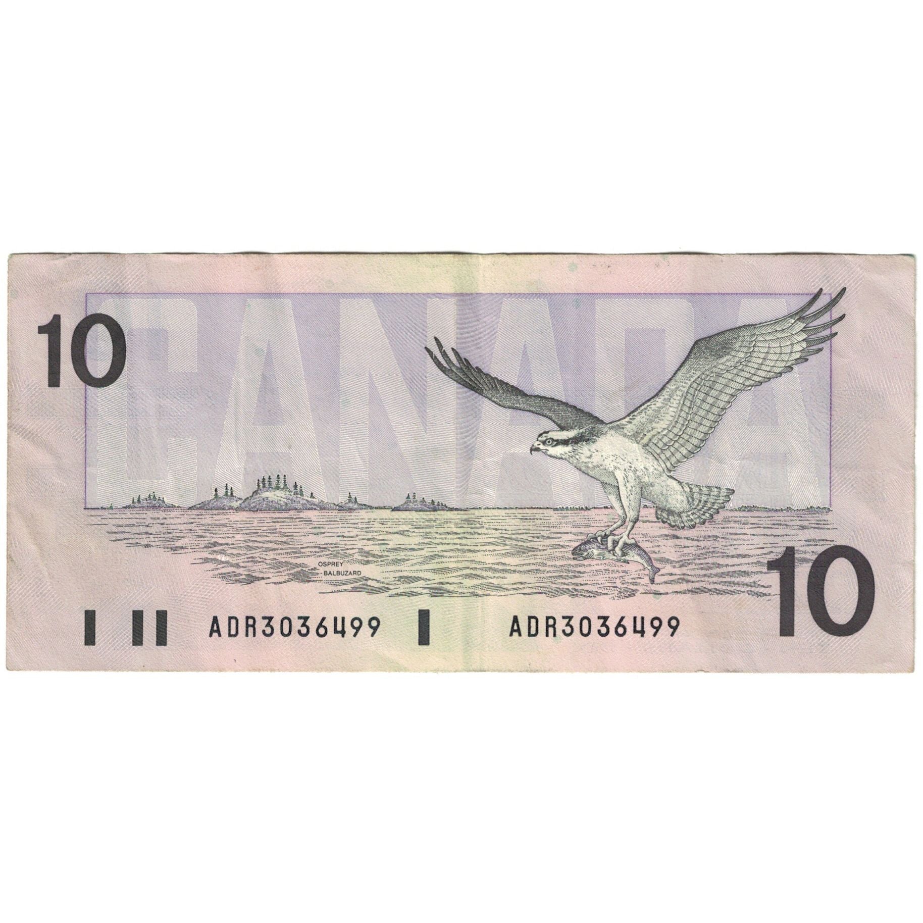 Banconote, Canada, 10 Dollars, 1989, KM:96a, BB