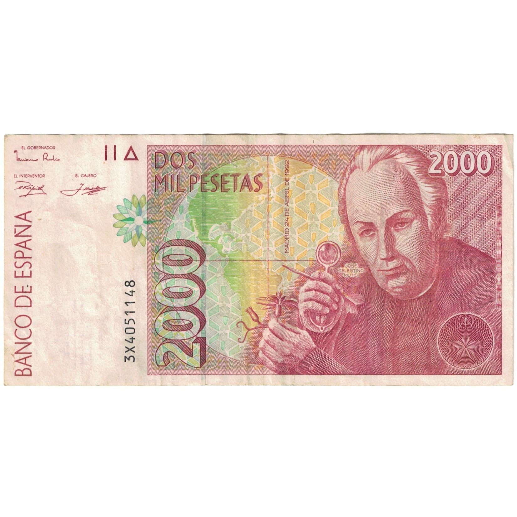 Banknote, Spain, 2000 Pesetas, 1992, 1992-04-24, KM:164, VF(20-25)
