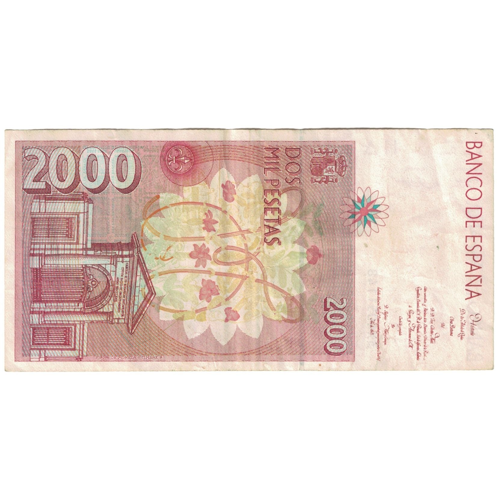 Banknote, Spain, 2000 Pesetas, 1992, 1992-04-24, KM:164, VF(20-25)