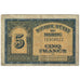 Banconote, Marocco, 5 Francs, 1944, 1944-03-01, KM:24, MB