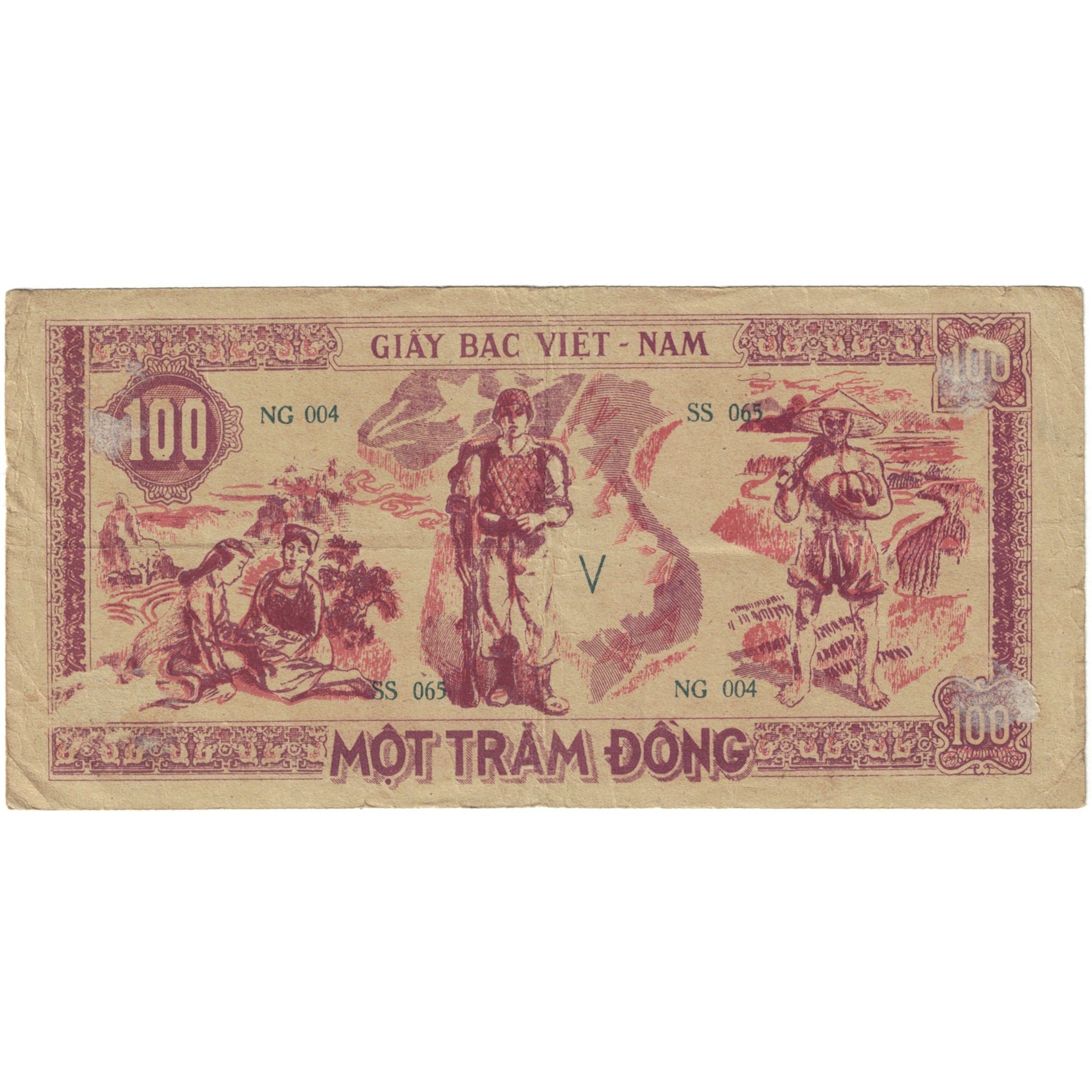 Banconote, Vietnam, 100 D<ox>ng, 1948, KM:28b, MB+