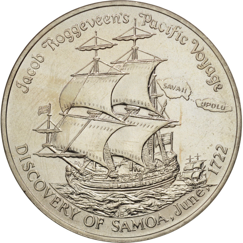 Samoa, Tala, 1972, MS(63), Copper-nickel, KM:11