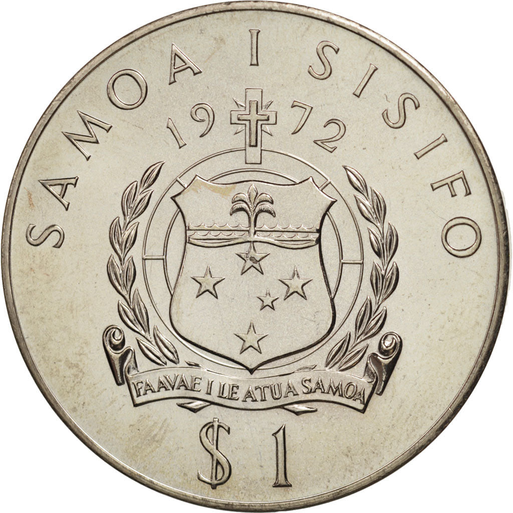 Samoa, Tala, 1972, MS(63), Copper-nickel, KM:11
