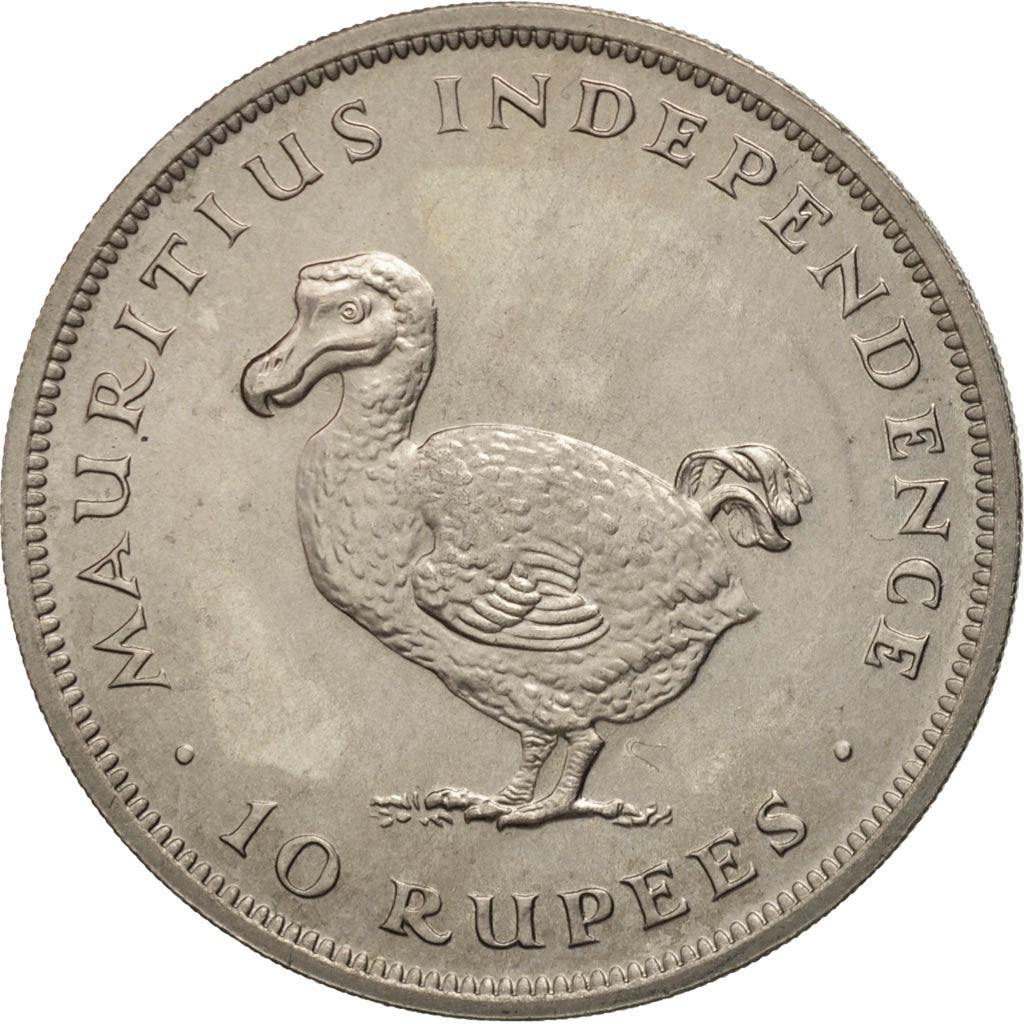 Mauritius, Elizabeth II, 10 Rupees, 1971, MS(60-62), Copper-nickel, KM:38