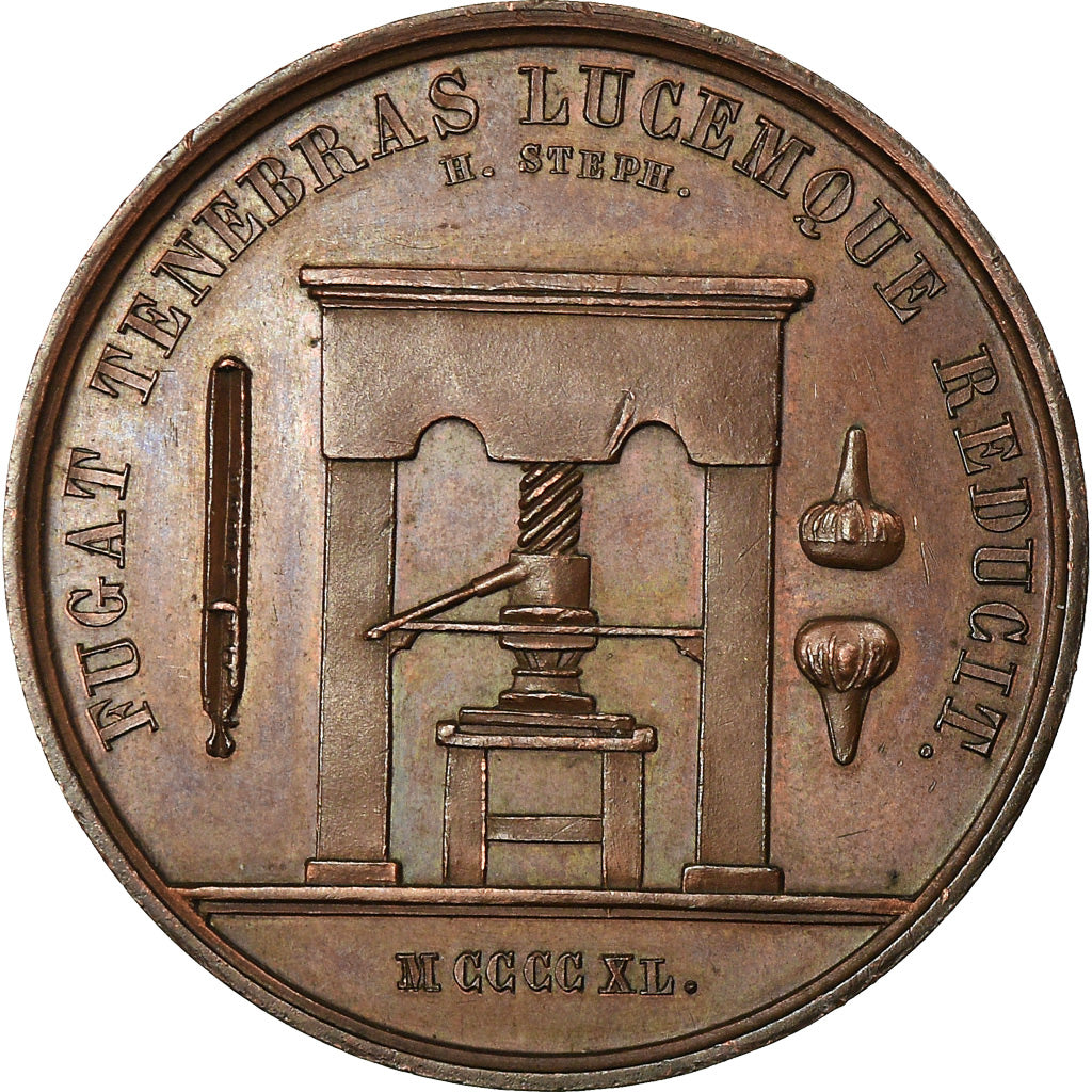 France, Token, Association  des Imprimeurs de Paris, 1840, Stern, MS(60-62)