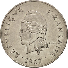 French Polynesia, 50 Francs, 1967, EF(40-45), Nickel, KM:7