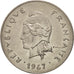 French Polynesia, 50 Francs, 1967, EF(40-45), Nickel, KM:7