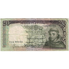 Billet, Portugal, 20 Escudos, 1954, 1954-05-26, KM:153a, TB