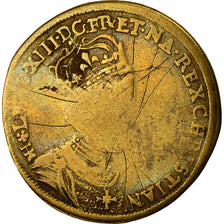 France, Token, Louis XIII, Sacre à Reims, History, 1610, VG(8-10), Brass