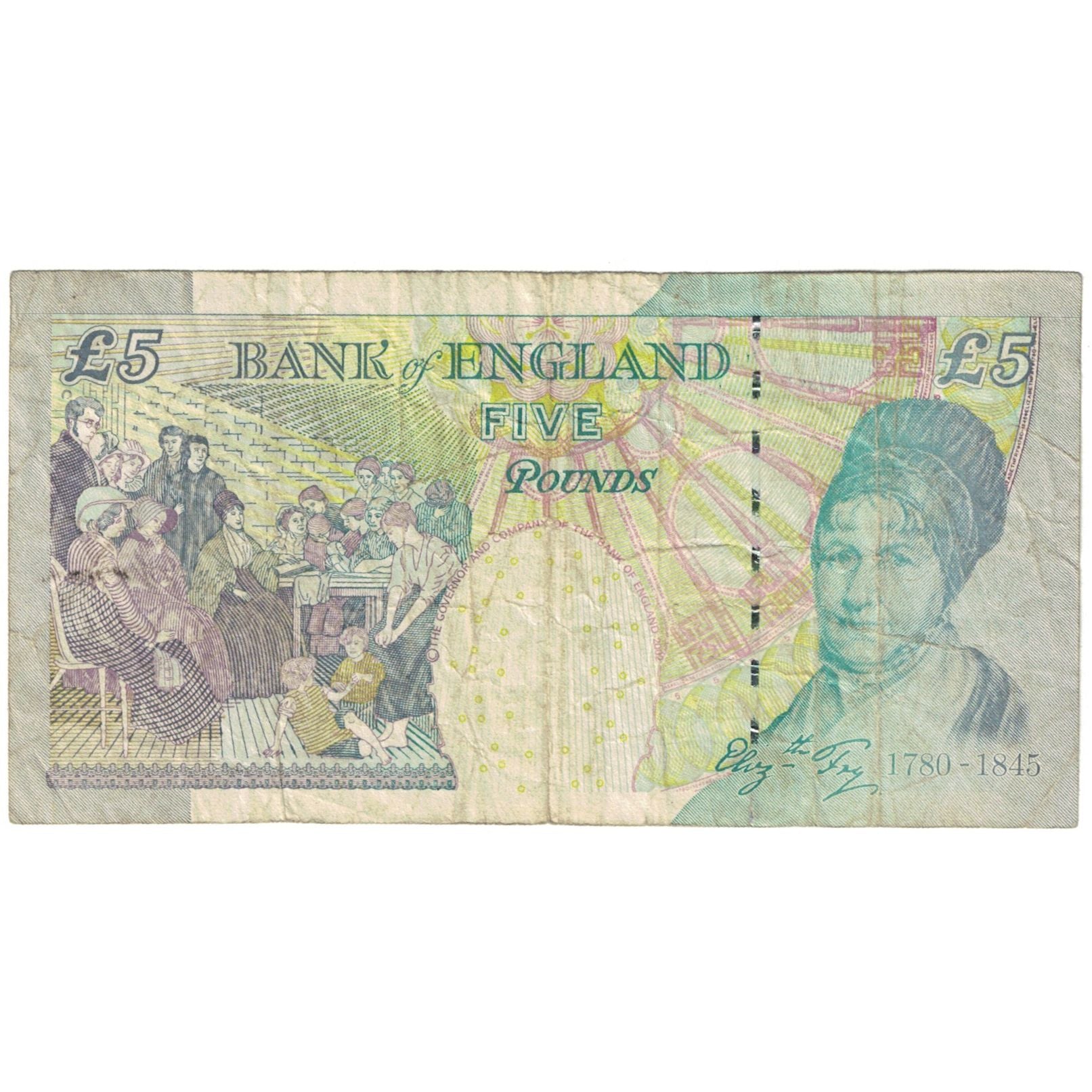 Banknote, Great Britain, 5 Pounds, Undated (2004), KM:391c, VF(20-25)