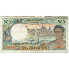 Banknote, Tahiti, 500 Francs, Undated (1985), KM:25d, VG(8-10)