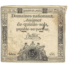 Francia, 15 Sols, 1793, Serie 236, MB+, KM:A69b, Lafaurie:166