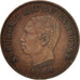 Kambodscha, 5 Centimes, 1860, SS, Bronze, KM:M2
