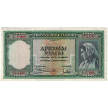 Banknote, Greece, 1000 Drachmai, 1939-01-01, KM:110a, AU(55-58)