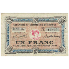 France, Troyes, 1 Franc, TB+, Pirot:124-10