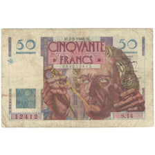 França, 50 Francs, Le Verrier, 1946, S.14, VF(20-25), Fayette:20.3, KM:127a