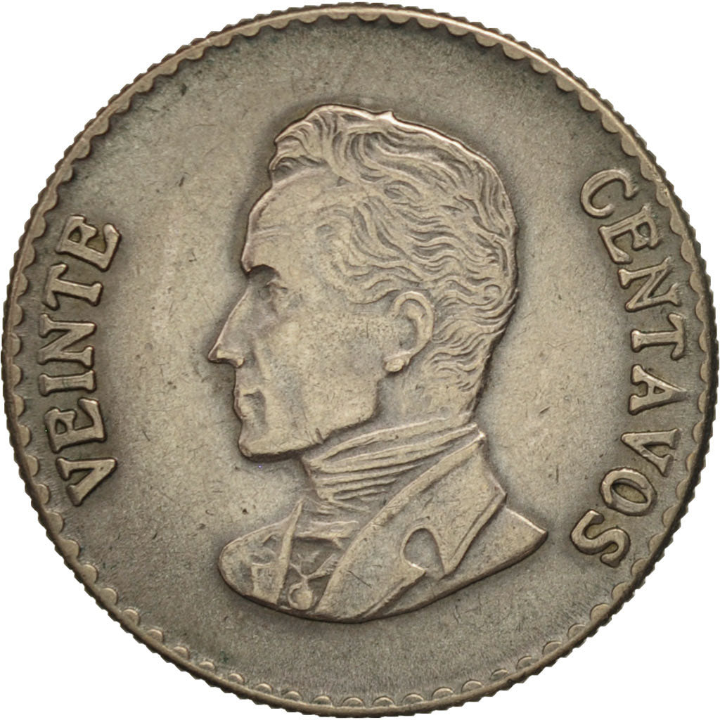 Colombia, 20 Centavos, 1953, EF(40-45), Silver, KM:213