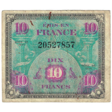 France, 10 Francs, Flag/France, 1944, SÉRIE 1944, VF(20-25), Fayette:VF18.1