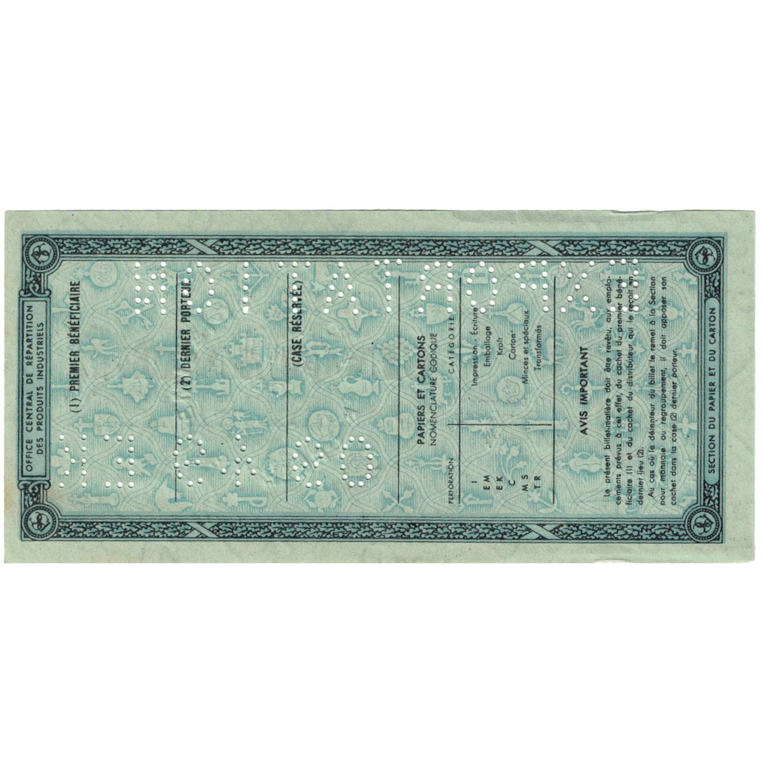 Frankreich, Papier et Carton, 50 Kilos de Papier et de Carton, VZ