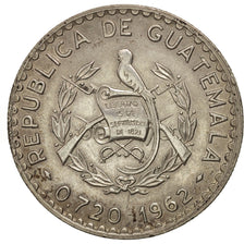 Guatemala, 50 Centavos, 1962, TTB, Argent, KM:264
