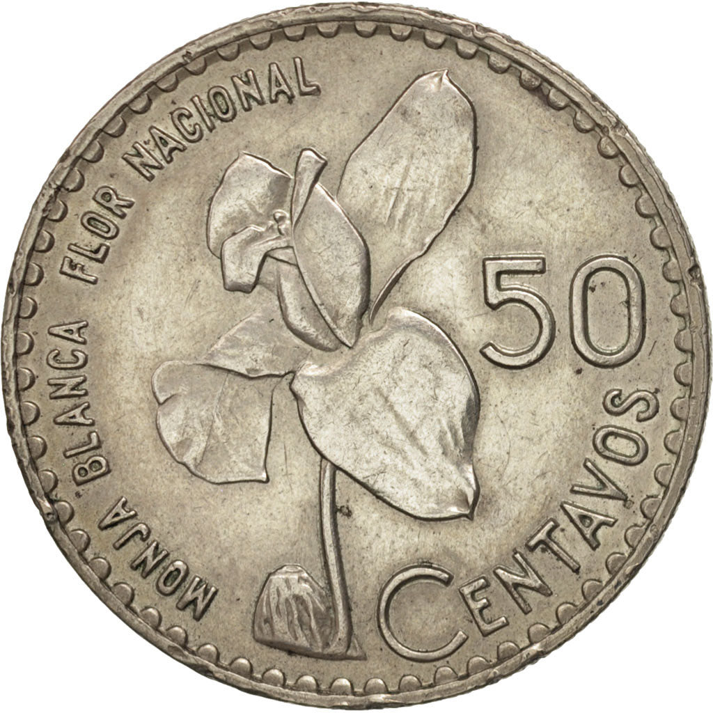 Guatemala, 50 Centavos, 1962, TTB, Argent, KM:264