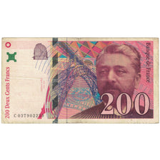 Banconote, Francia, 200 Francs, 200 F 1995-1999 ''Eiffel'', 1996, MB