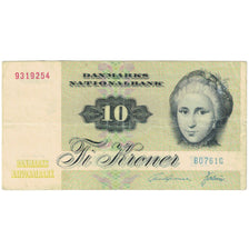 Banknote, Denmark, 10 Kroner, 1972, Undated (1972), KM:48c, EF(40-45)