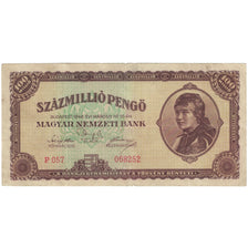 Banknote, Hungary, 100,000,000 Pengö, 1946, KM:124, VF(20-25)