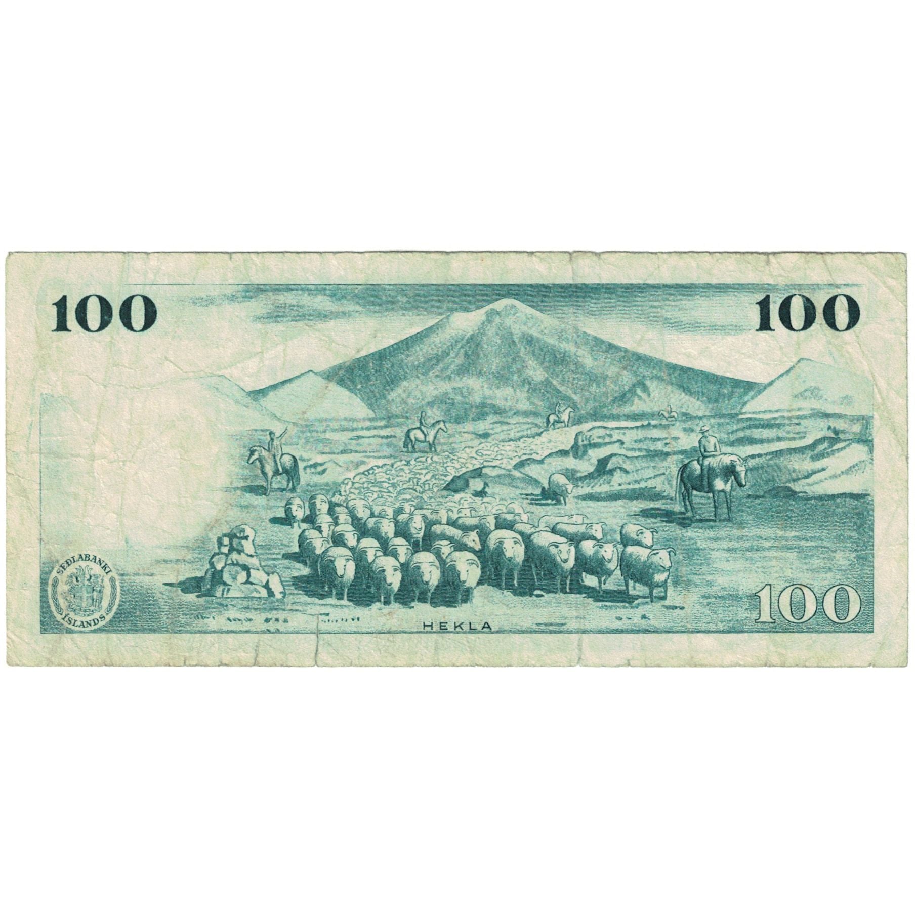 Banknote, Iceland, 100 Kronur, 1961, 1961-03-29, KM:44a, VF(20-25)