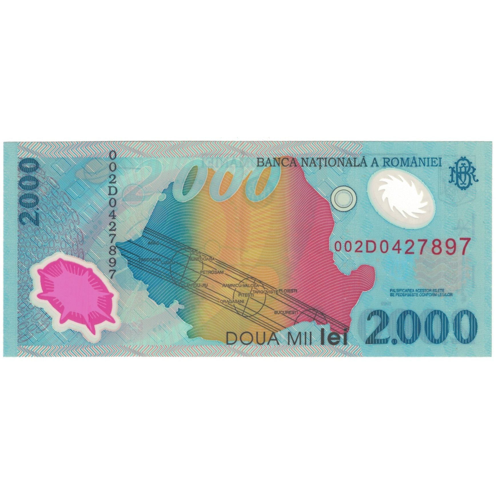 Billete, 2000 Lei, Rumanía, KM:111a, UNC