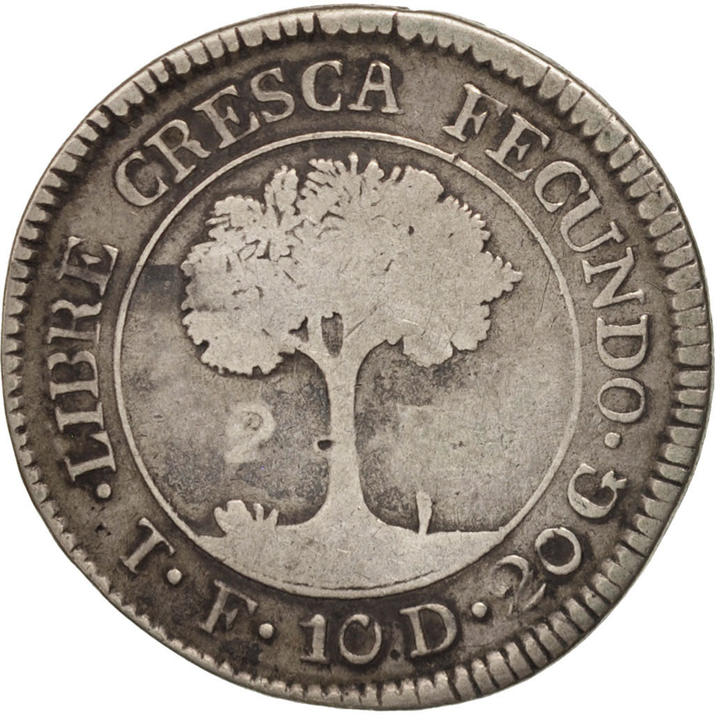 CENTRAL AMERICAN REPUBLIC, 2 Réales, 1831, Tegucigalpa, Honduras, BC+, Plata