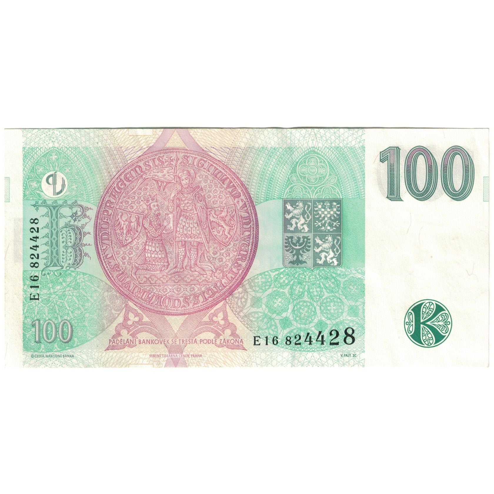 Banknote, Czech Republic, 100 Korun, 1997, KM:18, EF(40-45)