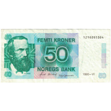 Banknote, Norway, 50 Kroner, 1990, KM:42e, VF(20-25)